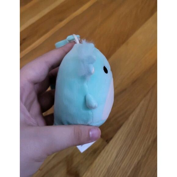 Squishmallows Anastasia the Axolotl 3.5" Clip-On Keychain Plush Kellytoy - Picture 5 of 14
